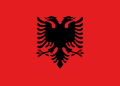 Flag of Albania.