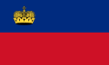 Flag of Liechtenstein.