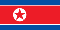 Flag of North Korea.