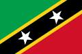 Flag of Saint Kitts and Nevis.