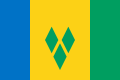 Flag of Saint Vincent and the Grenadines.