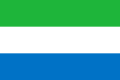 Flag of Sierra Leone.