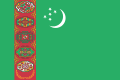 Flag of Turkmenistan.