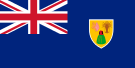 Flag of Turks and Caicos Islands.