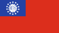 Flag of Myanmar.