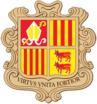 Coat of arms of Andorra.