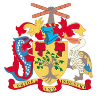 Coat of arms of Barbados.