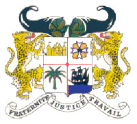 Coat of arms of Benin.