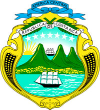 Coat of arms of Costa Rica.