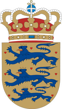 Coat of arms of Denmark.