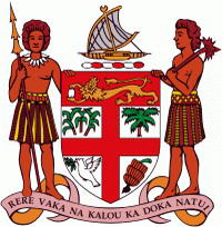 Coat of arms of Fiji.