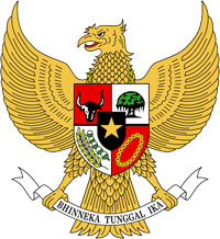 Coat of arms of Indonesia.