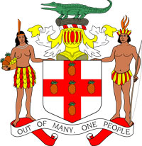 Coat of arms of Jamaica.