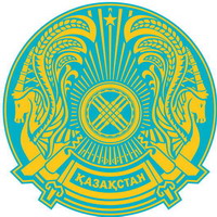 Coat of arms of Kazakhstan.