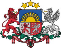 Coat of arms of Latvia.