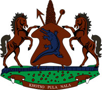 Coat of arms of Lesotho.