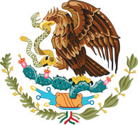 Coat of arms of Mexico.