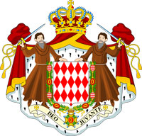 Coat of arms of Monaco.