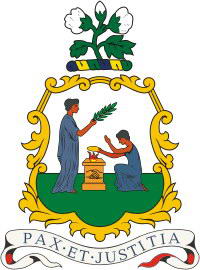 Coat of arms of Saint Vincent and the Grenadines.