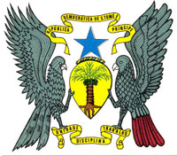 Coat of arms of Sao Tome and Principe.