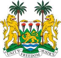 Coat of arms of Sierra Leone.