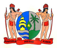 Coat of arms of Suriname.