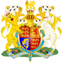 Coat of arms of United Kingdom.