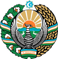 Coat of arms of Uzbekistan.