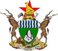 Coat of arms of Zimbabwe.